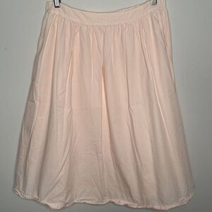 Michael Stars Cotton A Line Elastic Waist Pull-On Skirt Size 8 Peach Pink Lined